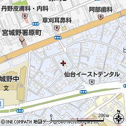 宮城県仙台市宮城野区五輪1丁目7周辺の地図