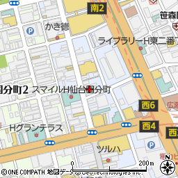 うまい鮨勘一番町支店周辺の地図