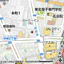 株式会社ミロク情報サービス　仙台支社周辺の地図