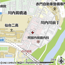 宮城県仙台市青葉区川内大工町43周辺の地図