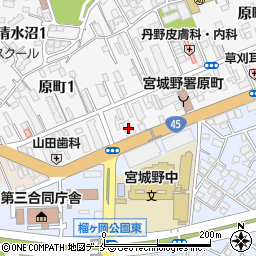 Ｓ－ＦＯＲＴ榴岡公園周辺の地図