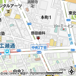 懸田歯科医院周辺の地図