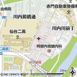 宮城県仙台市青葉区川内大工町42周辺の地図