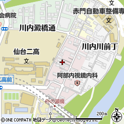 宮城県仙台市青葉区川内大工町周辺の地図