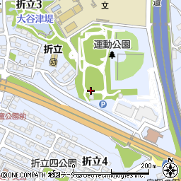 宮城県仙台市青葉区折立周辺の地図