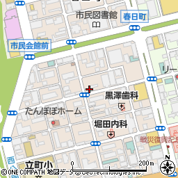 粟野内科医院周辺の地図