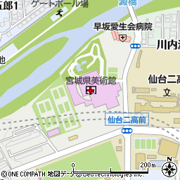 宮城県美術館周辺の地図