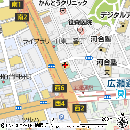 セブンイレブン仙台本町東二番丁通店周辺の地図
