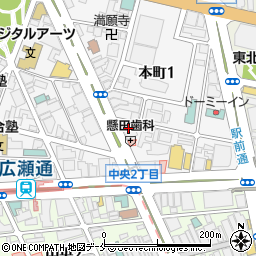 ニッポンレンタカー東北株式会社　宮城県・予約専用ダイヤル周辺の地図