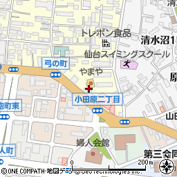 宮城県仙台市宮城野区小田原2丁目2周辺の地図