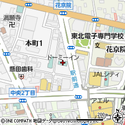 天然温泉萩の湯ドーミーイン仙台駅前周辺の地図