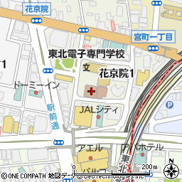 仙台市健康福祉事業団（公益財団法人）　介護研修室周辺の地図