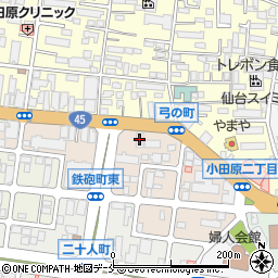 きらやか銀行弓の町支店周辺の地図