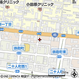 ガッツレンタカー仙台駅東口店周辺の地図