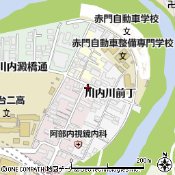 ピースフル川内大工町周辺の地図