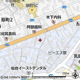 宮城県仙台市宮城野区五輪2丁目4周辺の地図