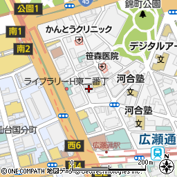 ニッポンレンタカー　仙台本町第２営業所周辺の地図