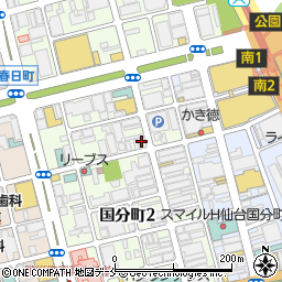そば処丸松　国分町店周辺の地図