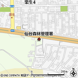 仙台森林管理署周辺の地図