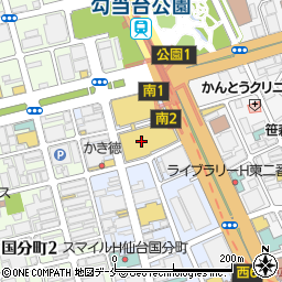 Ｍ・ＵＳＰＯＲＴＳ三越仙台店周辺の地図