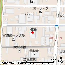 ボーキ佐藤仙台支店第一配送センター周辺の地図