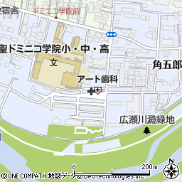 宮城県仙台市青葉区角五郎周辺の地図