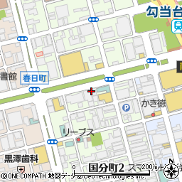 仙台松井ビルパーキング周辺の地図