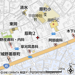 タイムズ仙台原町第６駐車場周辺の地図