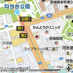 宮城県信用保証協会コンプライアンス推進室周辺の地図