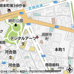 日産レンタカー仙台駅北口店周辺の地図