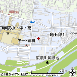 ＮＦ角五郎ハイツ周辺の地図