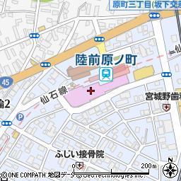 仙台市宮城野区文化センター周辺の地図