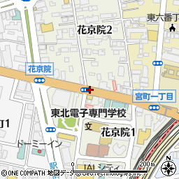 宮城県仙台市青葉区花京院周辺の地図