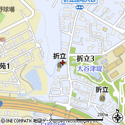 仙台市折立保育所周辺の地図