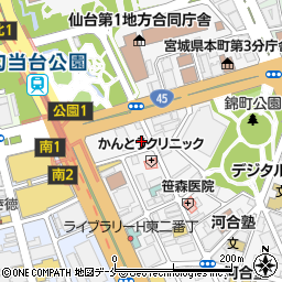 ＳｔｅｌｌａＨｏｕｓｅ勾当台公園周辺の地図