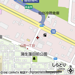 第一交通グループ　仙台第一交通株式会社本社営業所周辺の地図