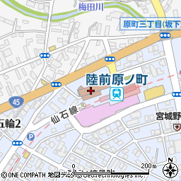 仙台市宮城野区役所周辺の地図