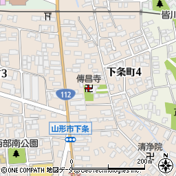 傳昌寺周辺の地図