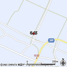 新潟県村上市布部周辺の地図
