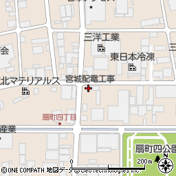 宮城配電工事株式会社　仙台営業所周辺の地図