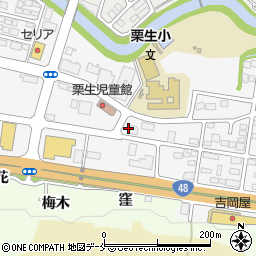 うさちゃんクリーニング　栗生工場店周辺の地図