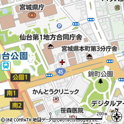 デイリーヤマザキ仙台定禅寺通店周辺の地図