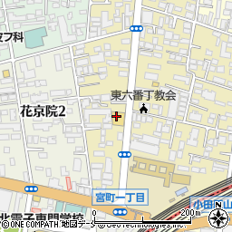 ドラッグセイムス仙台宮町薬局周辺の地図