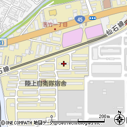 陸上自衛隊仙台駐屯地周辺の地図