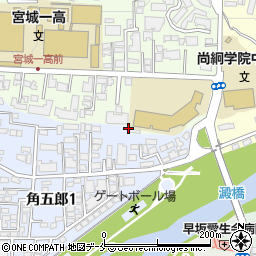 尚絅学院高等学校　入試広報室周辺の地図