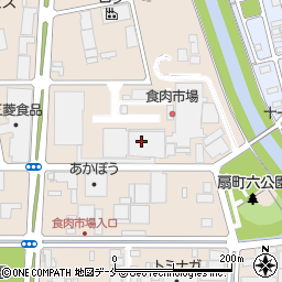 仙台中央食肉卸売市場株式会社　加工部周辺の地図