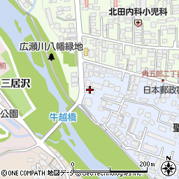 米沢有為会仙台興譲館寮周辺の地図