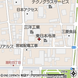 東北マツクラ株式会社　仙台作業所周辺の地図