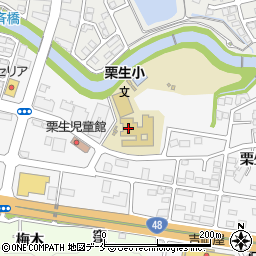 仙台市立栗生小学校周辺の地図