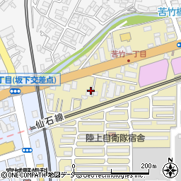 ニッポンレンタカー仙台苦竹営業所周辺の地図